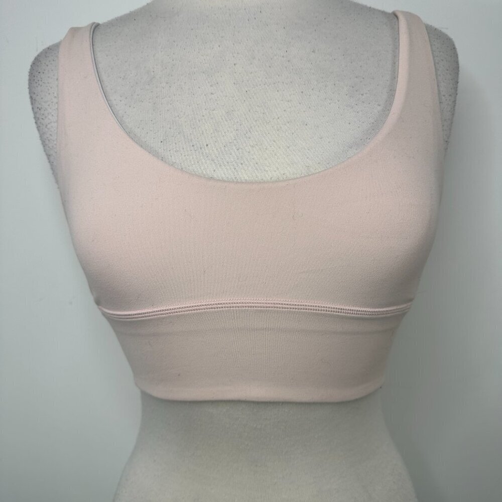 Lululemon Align Reversible Sports Bra in Light Pink Grey Women's Size 4